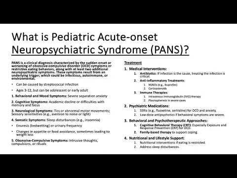 What is Pediatric Acute-onset Neuropsychiatric Syndrome (PANS)