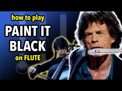 How to play Paint It Black on Flute | Flutorials