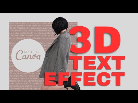 3D Text Effect | Canva Tutorial 02