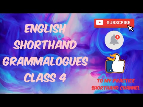 English Shorthand -Grammalogues - Class 4 #shorthandenglishgrammalogues #shorthandenglish #shorthand