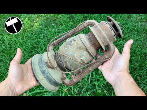 Rusty Oil Lamp Restoration