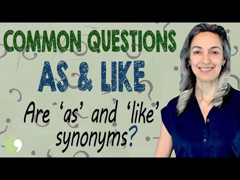 As & Like | Prepositions & Conjunctions | English Lesson