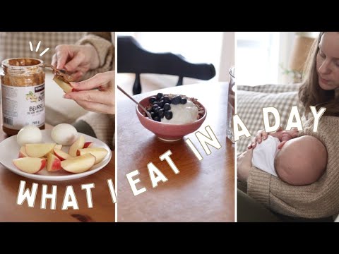 What I EAT in a Day (While Breastfeeding) | Healthy Meal Ideas!