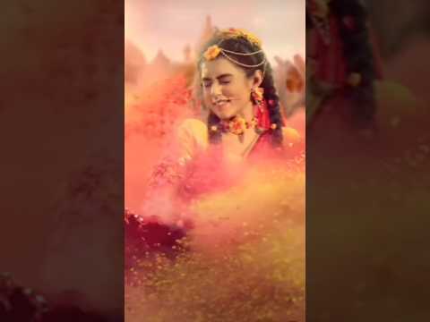 जहां जहां राधे वहां जायेंगे बिहारी 🙏Holi status video।Radhakrishna Holi status#shortvideo#holi#short