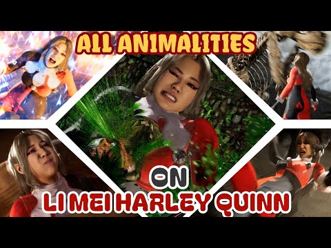 All Animalities Performed on Li Mei Harley Quinn Mod - Mortal Kombat 1