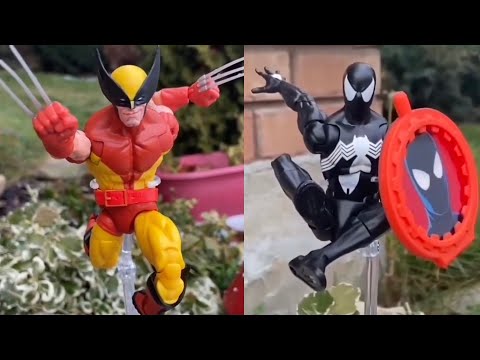 New Marvel Legends Wolverine & Spider-Man SecretWars action figures in stock at entertainment earth