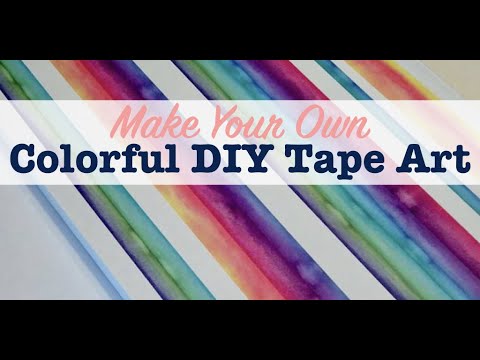 DIY| PATTERN PAINTING | Tape art