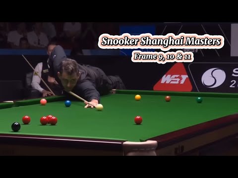 Snooker Shanghai Masters Ronnie O’Sullivan Vs Judd Trump ( frame 9, 10 & 11).