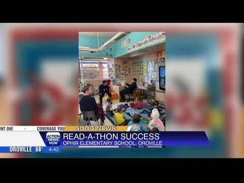 Firefighters from CAL FIRE Butte Unit read Dr. Suess books to kindergartners