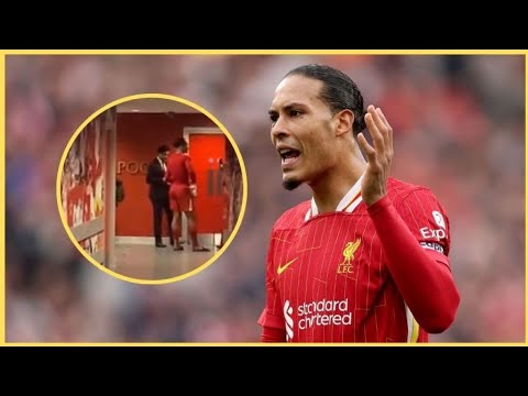 Virgil van Dijk spotted in talks with PSG chiefs minutes after Liverpool's penalty defeat