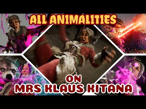 All Animalities Performed on Mrs Klaus Kitana - Mortal Kombat 1