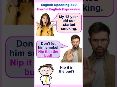 NIP IT IN THE BUD English Expressions and Idioms Part 5 #SHORTS