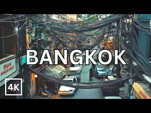 Street Life in Bangkok Thailand - This city is WILD | 4K HDR Walking Tour