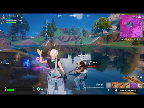 Helped out a Viewer Who Never Won A Crown (Fortnite)( No Cut) (Gameplay)