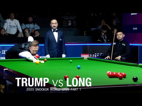 Judd Trump VS Long Zehuang 2025 Snooker World Open Part 1