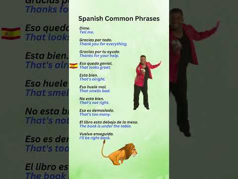 Spanish Common Phrases Part 11 #LearnSpanish #SpanishPhrases