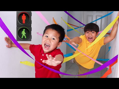 Eric and Kaden Save the Day in Superhero Maze Adventure!