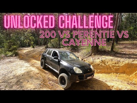 PORSCHE CAYENNE ,UNLOCKED CHALLENGE ,200 VS PERENTIE VS CAYENNE