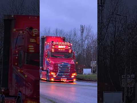 Stuart Nicol Transport Scania Vlastuin T Cab and Volvo FH 650 #Truck at Lymm #shorts #youtubeshorts