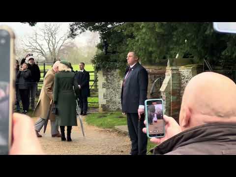 Christmas Celebration with Royal family🇬🇧👑at Sandringham #kingcharles #princewilliam #katemiddleton