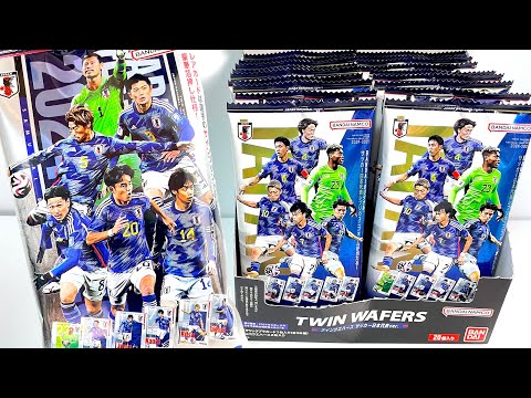 Twin wafers Japan national soccer team ver. "unboxing" card Japanese candy toys