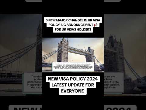 BIG CHANGES COMING TO UK VISA POLICY 2024! #ytshorts #ukvisa