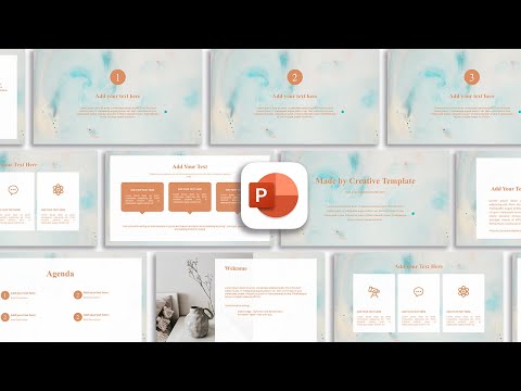 Watercolor Minimalist Powerpoint Template | | Aesthetic PowerPoint Presentation | FREE TEMPLATE