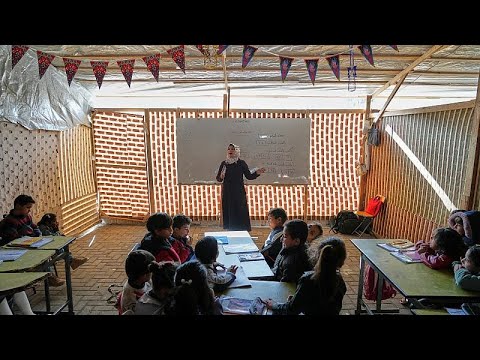 Learning activities resume in Gaza despite schools lying in ruins