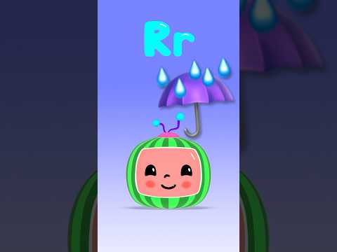 R is for RAIN ☔! Learn ABC! #cocomelon #shorts