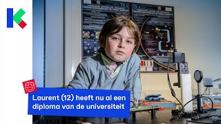 Laurent is 12 en al afgestudeerd van de universiteit!