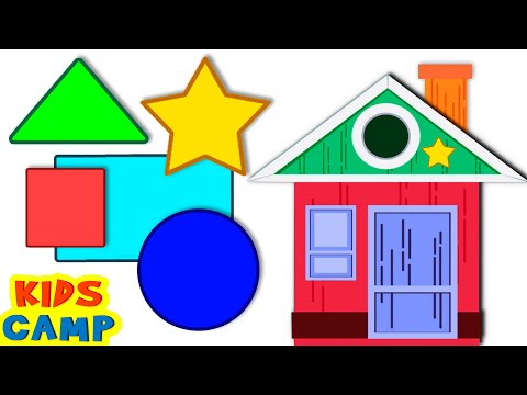 Build A House With SHAPES | Learn Shapes For Kids | Baby Learning Videos