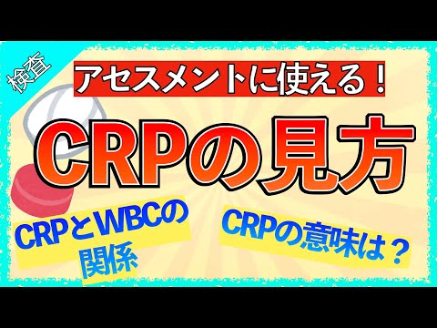 イラストで学ぶ医学！「臨床で役立つCRPの話」CRPとは/WBCとの関係/CRPが上昇しない疾患