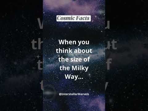 Milky Way: 100,000 Light-Years Wide!#CosmicDance #andromeda #astronomy #shorts