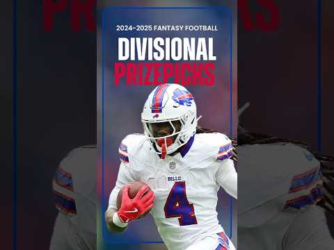 Top PRIZEPICKS Player Predictions for NFL Divisional Round Weekend in Fantasy Football! #shorts