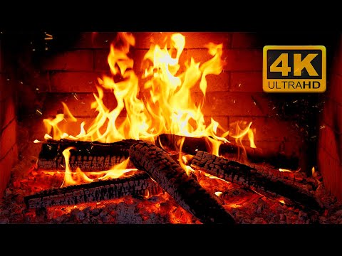 Cozy 4K Fireplace Ambiance for Spring Relaxation 🌼🔥