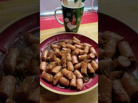 Salchichas con Cebolla Caramelizada… #youtubeshorts #recetas #cocina #lovesong #luismiguel