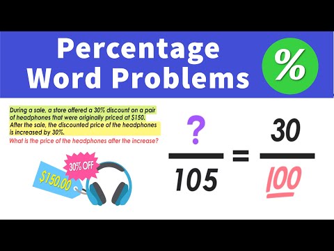 How to Solve Percentage Word Problems