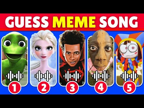 GUESS MEME & WHO'S SINGING 🎤🎵🔥| Lay Lay, Salish matter, Tange Tange, Mrbeast, Pomni