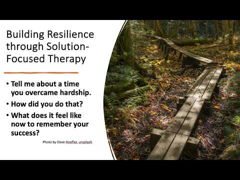 Building Resilience through Solution-Focused Therapy