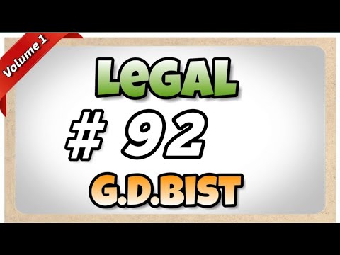 # 92 | 100 wpm | Legal | G.D.Bist | Volume 1