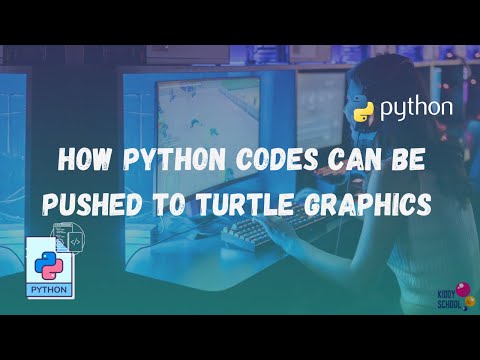 How to push Python Codes to Turtle Graphics.