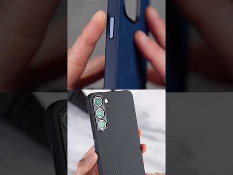 premium silicone case look vs s23 ultra case unbox || #shorts