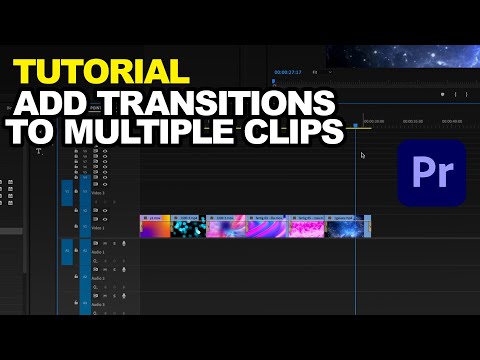 How to Add Transitions to Multiple Clips with One Click in Premiere Pro (Tutorial)