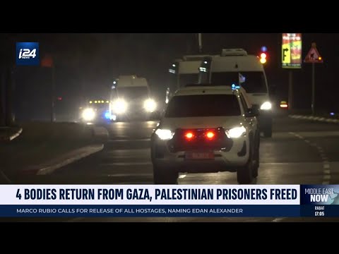 4 bodies return from Gaza, Palestinian prisoners freed