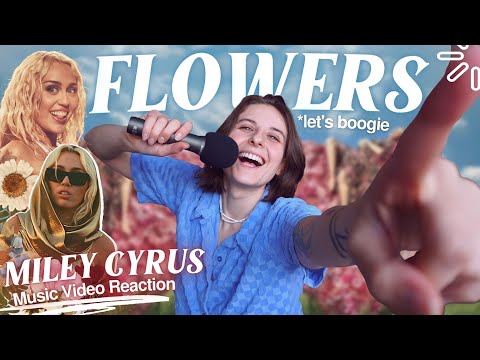 Miley Cyrus FLOWERS |  Music Video Reaction ( i can't stop dancing )