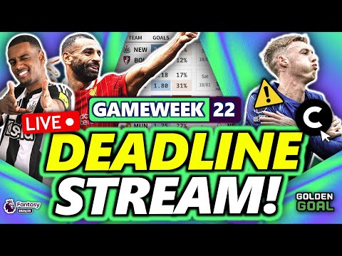 50k OR! FPL GAMEWEEK 22 DEADLINE STREAM! ⏰ | Fantasy Premier League 24/25