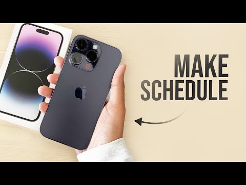 How to Make Schedule in iPhone (tutorial)