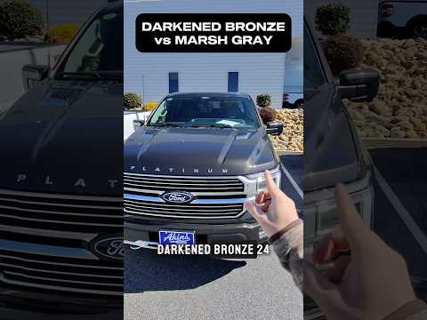 2024 Darkened Bronze vs 2025 Marsh Gray Ford F150 Comparison