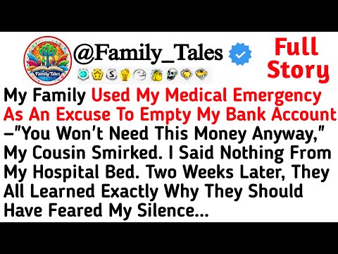 My Family Used My Medical Emergency As An Excuse To Empty My Bank Account—"You Won't Need This Money