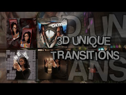 3D unique transitions ideas + project files || After Effects